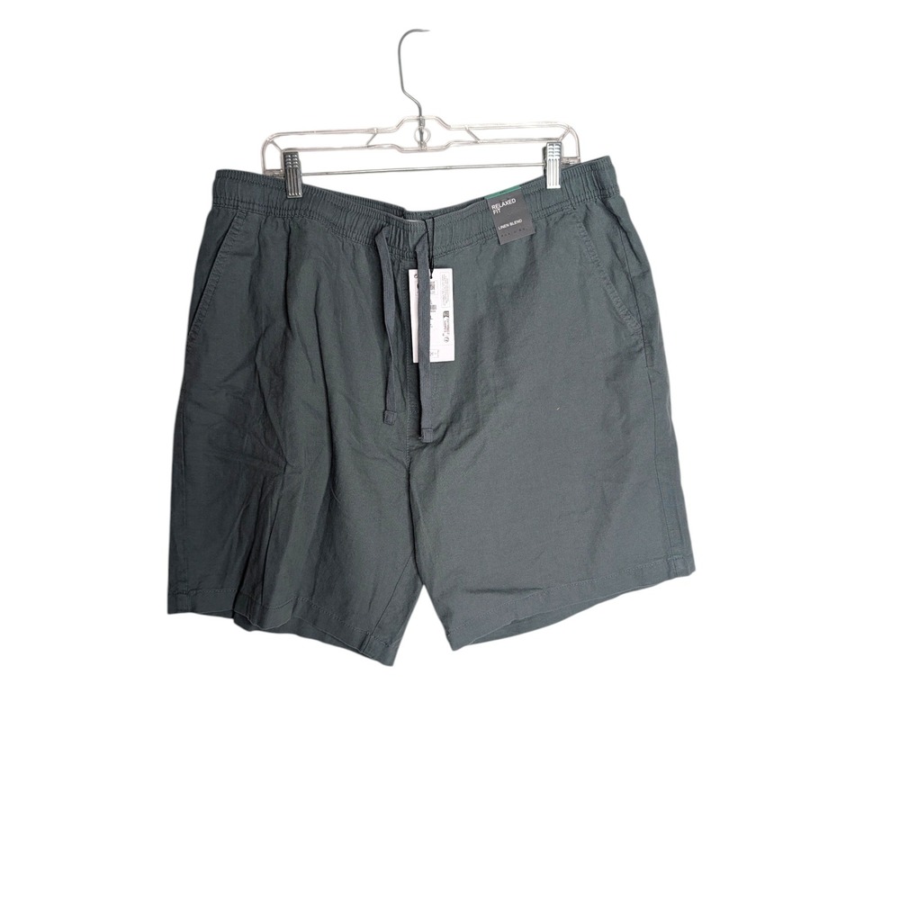 Primark‎ Denim Co Mens Size 2XL Relaxed Fit Linen Blend Shorts Green NWT